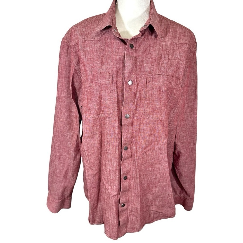 Banana Republic- Red 100% Cotton Long Sleeve Button Down Shirt - XL